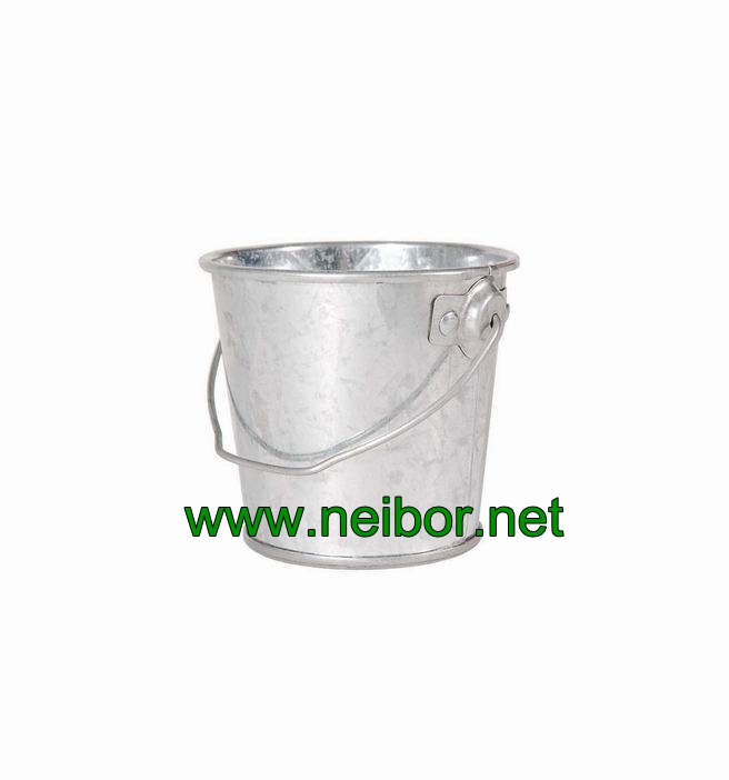 mini galvanized steel bucket metal pail 0.3Litres