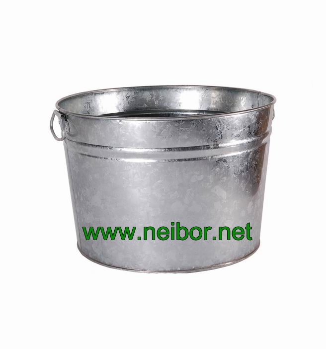 round galvanized steel bucket 17 Litres 30Litres