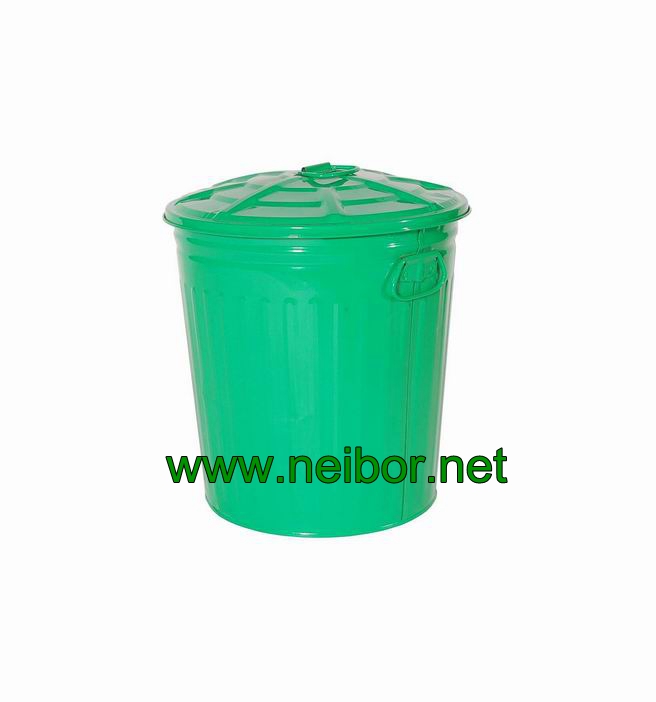 printed galvanized trash cans 35Litres
