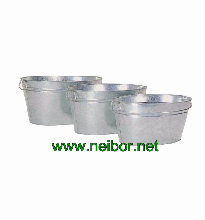 galvanized oval bucket 28L 30L 40L