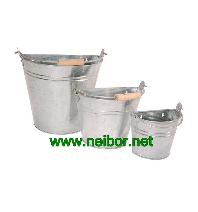galvanized wall buckets