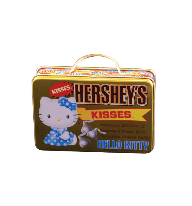 tin handle box for chocolate