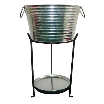 metal party tub stand with tray