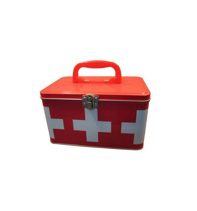 first aid case tin