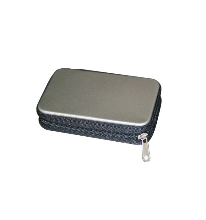 rectangular shape tin box with zipper