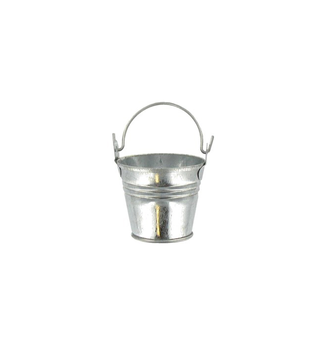 mini galvanized pail metal tin pail small metal bucket
