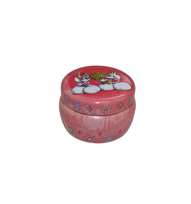 Irregular shape mini size scented candle tin container