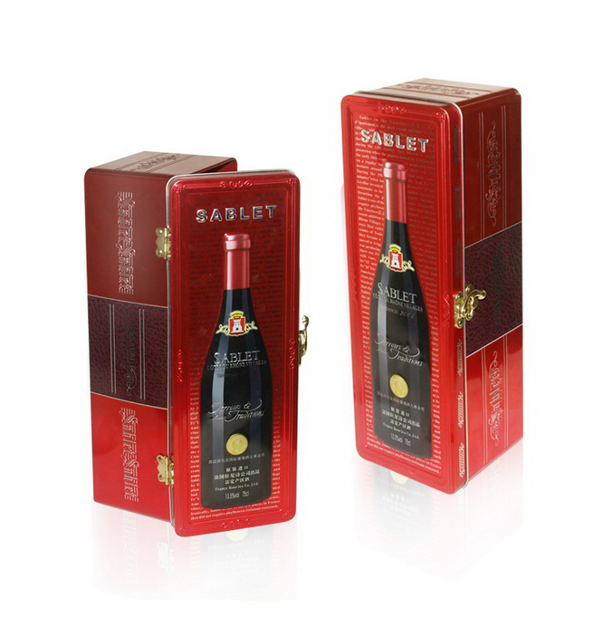 Wine Use Red wine Whiskey Vodka gift metal tin packaging box