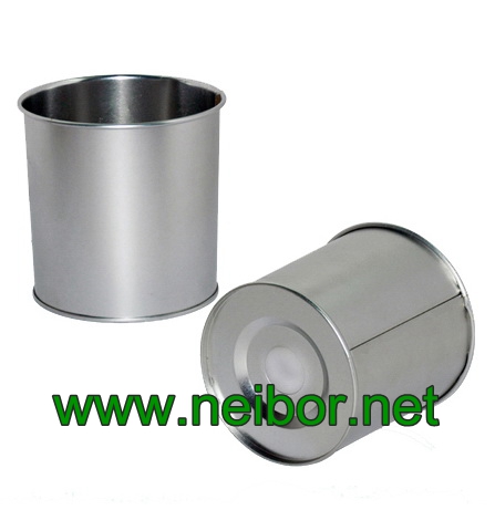 small metal tin pot