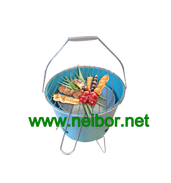 High Quality Powder Coated Barbecue Bucket BBQ Grill