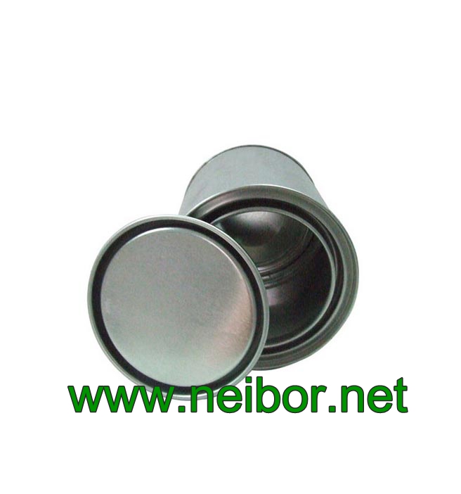 Plain silver color metal welded paint can 500ml