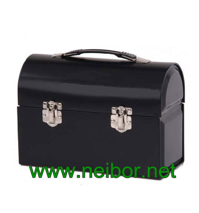 metal material large size tin tool box storage box with handle and lock