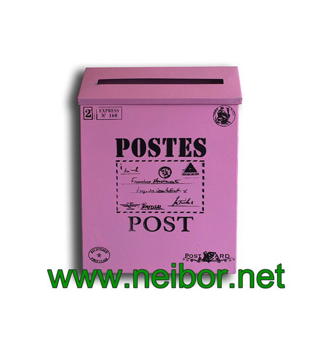 Newest Design Home Decor Metal Mail Box Post Box Letter Box