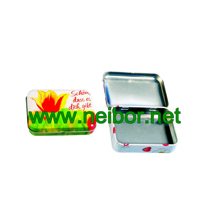 Wholesale Personalized Chewing Gum Tin Boxes Hinged