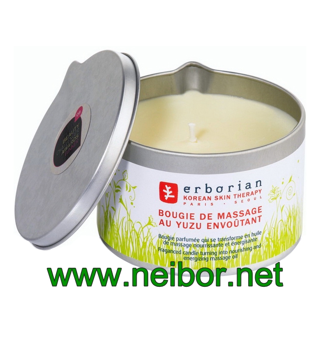Food Grade Massage Candle Tins with pouring spout