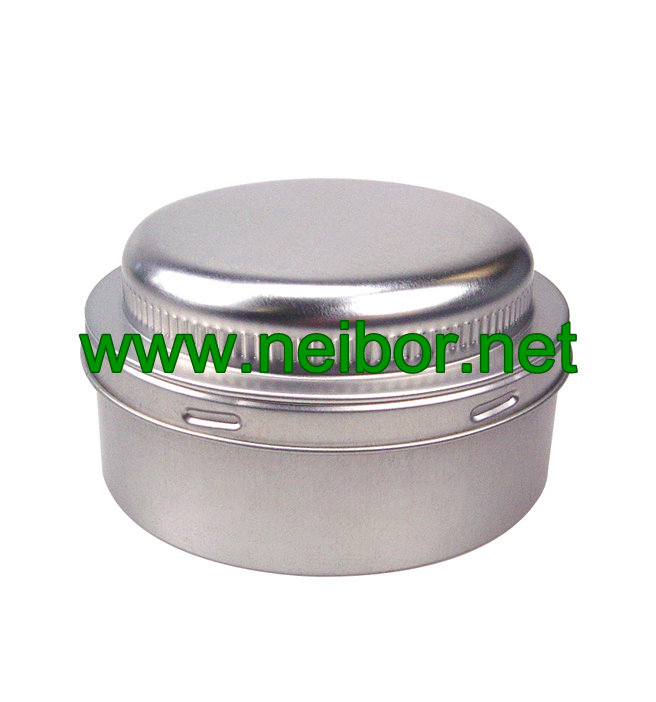 Custom printing 250g round metal tin car wax container car polish can chemical can with foam