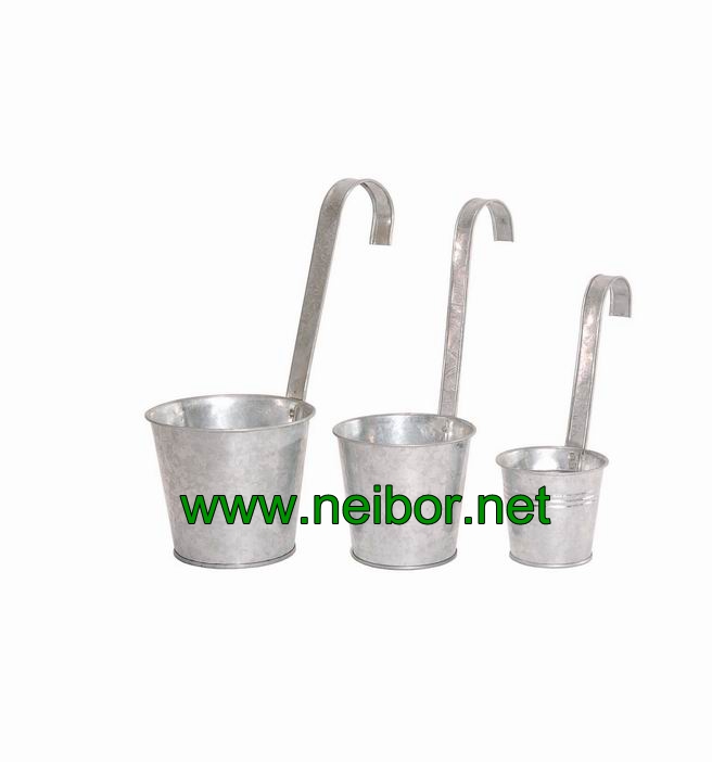 galvanized hang bucket 0.5L 1L 2L