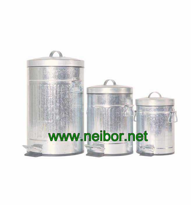 galvanized waste bins 3L 5L 12L