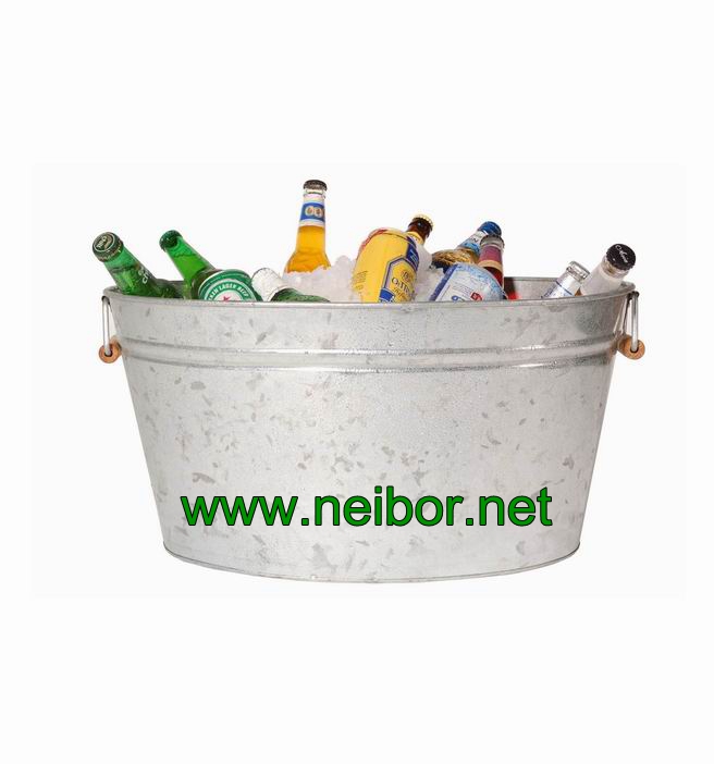 galvanized steel beer bucket