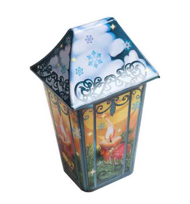 house shape tin box