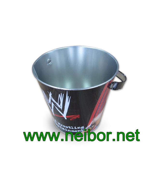 custom printing beach metal bucket for kids