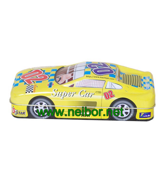 Car shape tin pencil case pencil box