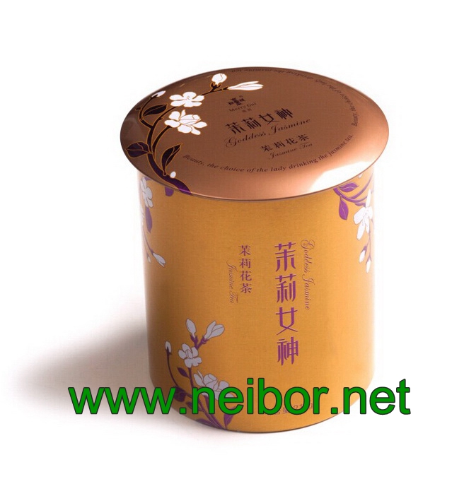 metal tinplate material tea caddy tea canister tea can