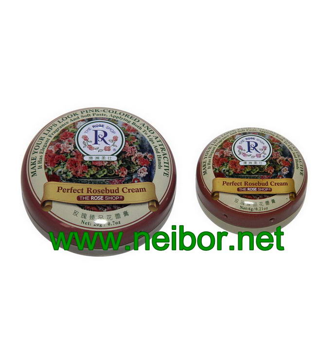 mini size 0.21oz and 0.7oz round shape lip balm tin container