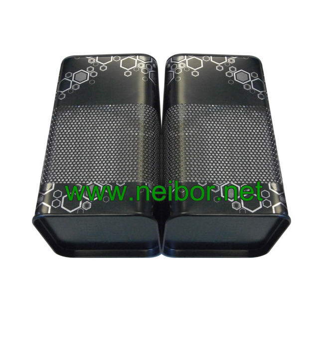 square shape mesh gift tin box for cosmetic packaging