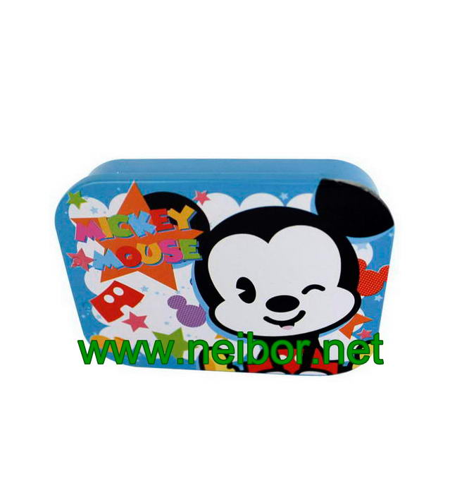 rectangular shape candy tin box with sliding lid