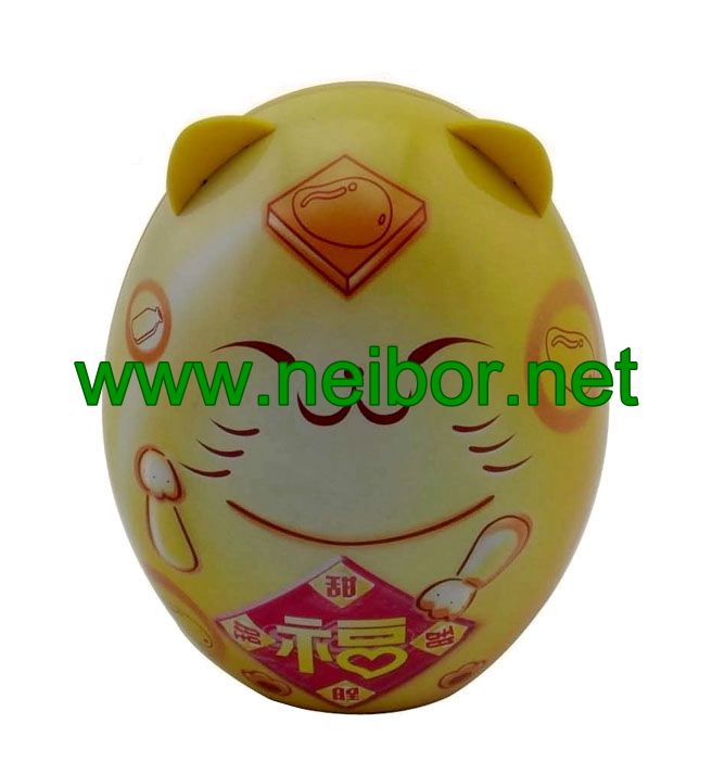 Maneki Neko cat design tin saving box coin bank money box