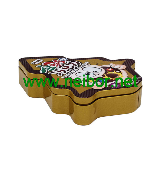 tree shape chocolate gift tin box